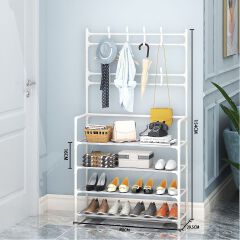 Jaza Keja 60 80cm Extra Wide 4 5 Layer Simple Assemble Shoe Rack Floor Coat Hat Rack Shoe Integrated Household Storage Bedroom Living Room Bathroom Hangers