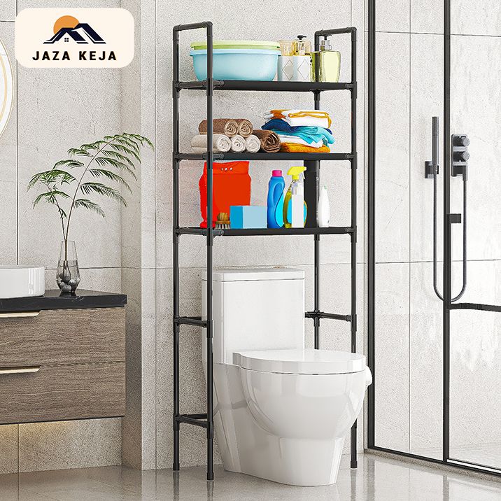 Jaza Keja 3 Layer Bathroom Storage Rack Floor-standing Toilet Rack Basin Shelf Home Bathroom Storage Accessories