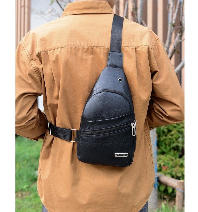 New Arrival Men Bags Messenger Shoulder Bags Chest Bags PU Bags