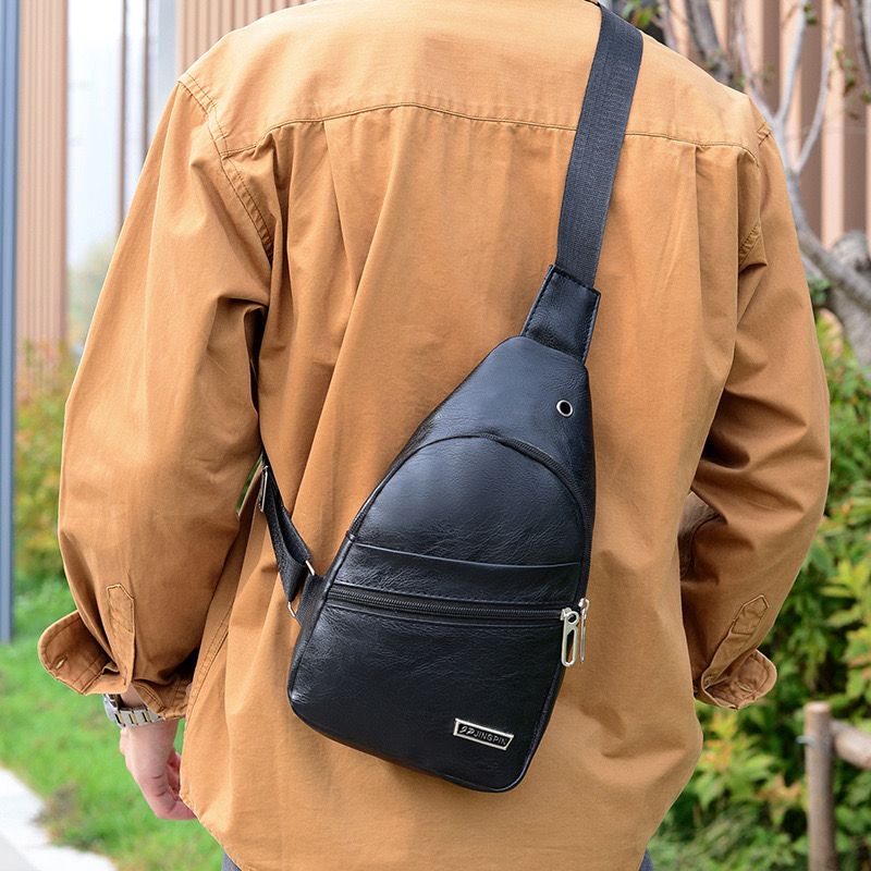 New Arrival Men Bags Messenger Shoulder Bags Chest Bags PU Bags