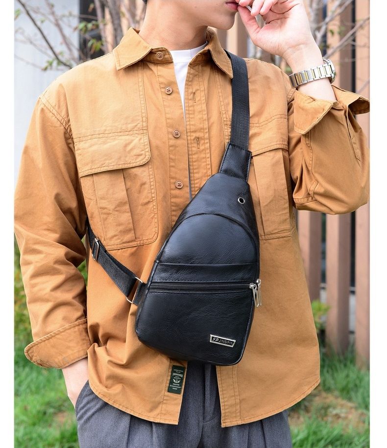 New Arrival Men Bags Messenger Shoulder Bags Chest Bags PU Bags