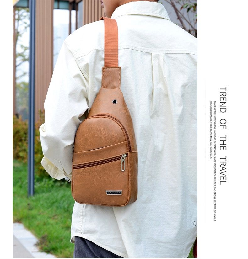 New Arrival Men Bags Messenger Shoulder Bags Chest Bags PU Bags