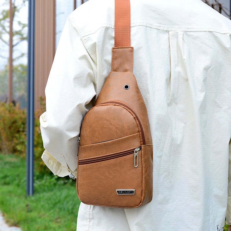 New Arrival Men Bags Messenger Shoulder Bags Chest Bags PU Bags