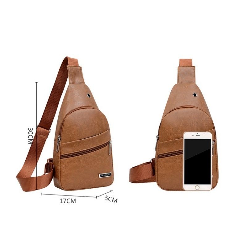 New Arrival Men Bags Messenger Shoulder Bags Chest Bags PU Bags