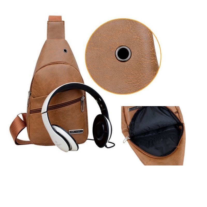 New Arrival Men Bags Messenger Shoulder Bags Chest Bags PU Bags