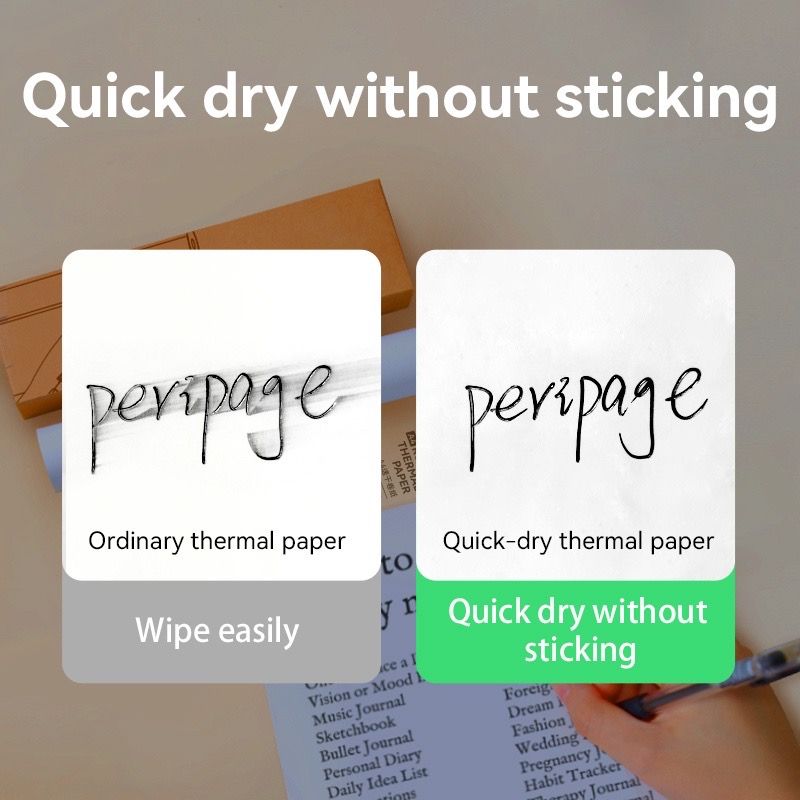 A4 Thermal Printing Paper Rolls for Peripage A4 Mini Printer Pocket Printer Portable Thermal Label Printer Thermal Paper Folded Rolls