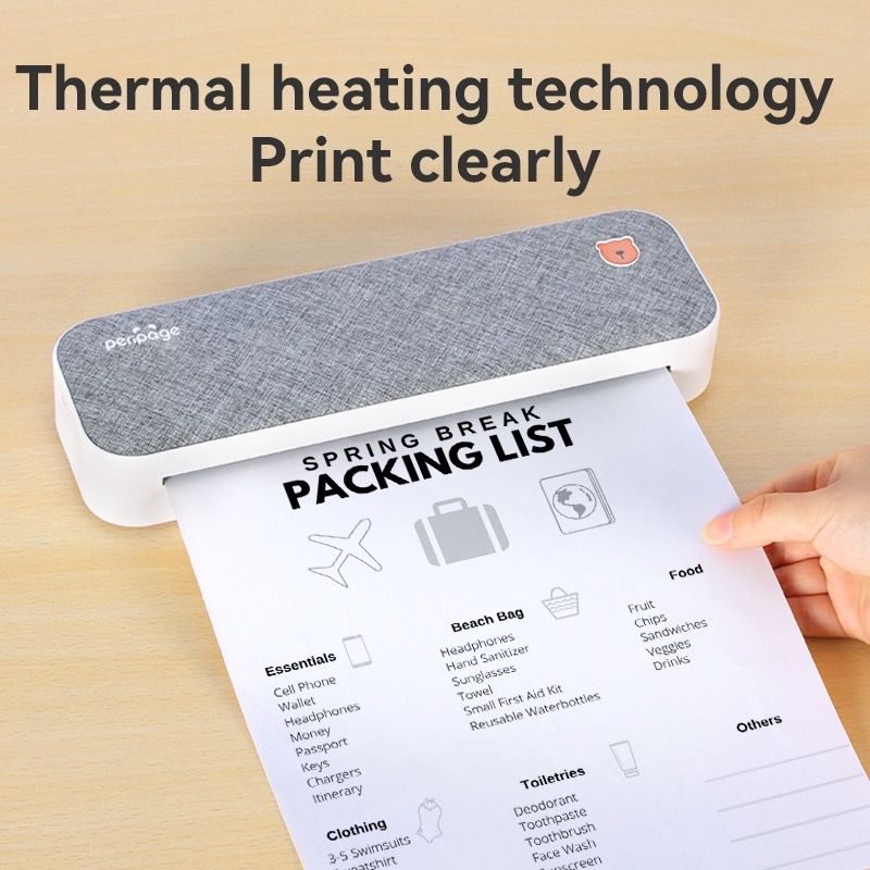 A4 Thermal Printing Paper Rolls for Peripage A4 Mini Printer Pocket Printer Portable Thermal Label Printer Thermal Paper Folded Rolls