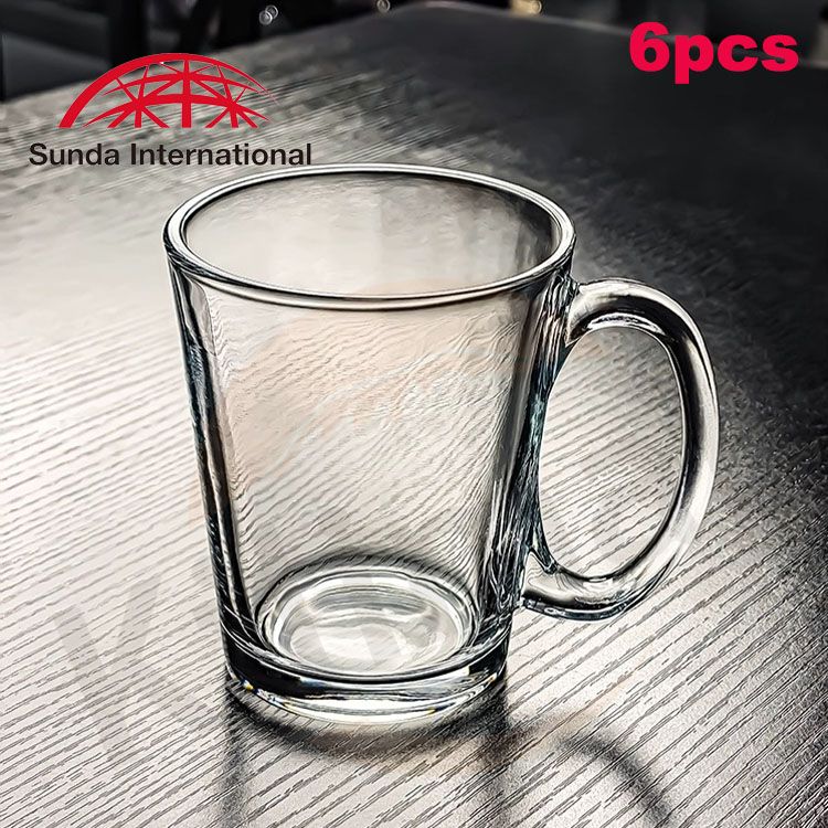 Sundabests 6pcs Glass Cup High Quanlity Milk Juicer Beer Glass Cups wine glasses kitchen appliance import（311006321）
