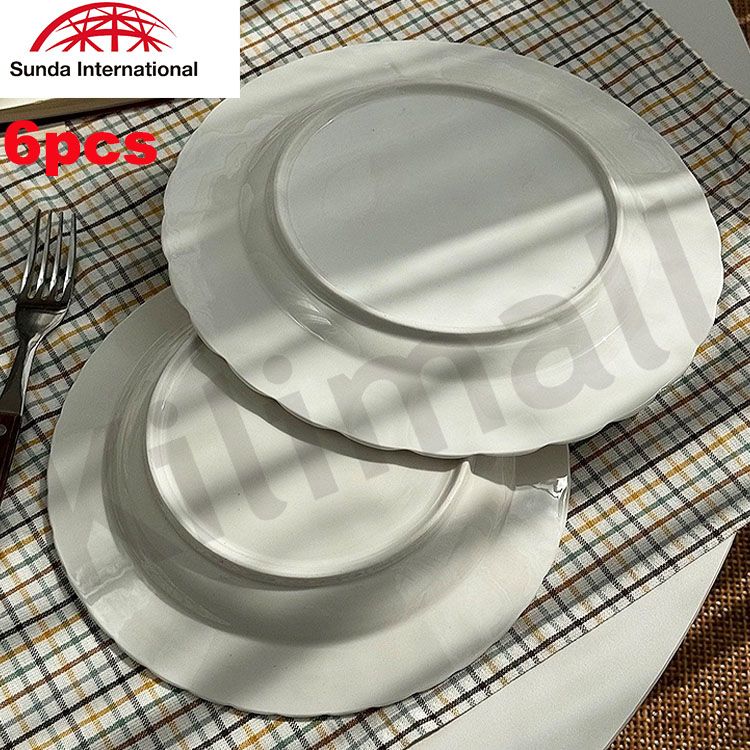 Sundabests High Quality 6 Piece 8.5 inch Classique Dinner Dish Plates(311011940)