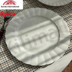 Sundabests High Quality 6 Piece 8.5 inch Classique Dinner Dish Plates(311011940)