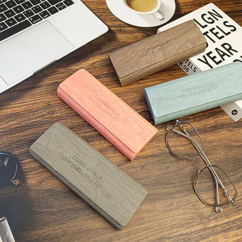 Glasses Case for Men and Women Students Large Frame Magnetic Suction Japanese Style Fresh Simple Advanced Car Compression-Resistant Portable Glasses Storage Box