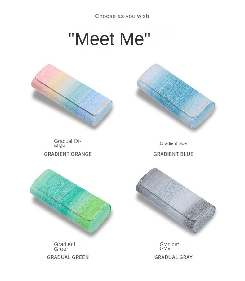 Glasses Case Rainbow Drop-resistant Large-frame Portable Sunglasses Case for Men and Women Ins Fresh and Simple Girls Heart for Students