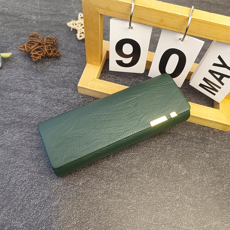 New Style Portable Anti-pressure High-level Sense Simple Leather Large-capacity Glasses Storage Box for Men and Women Students