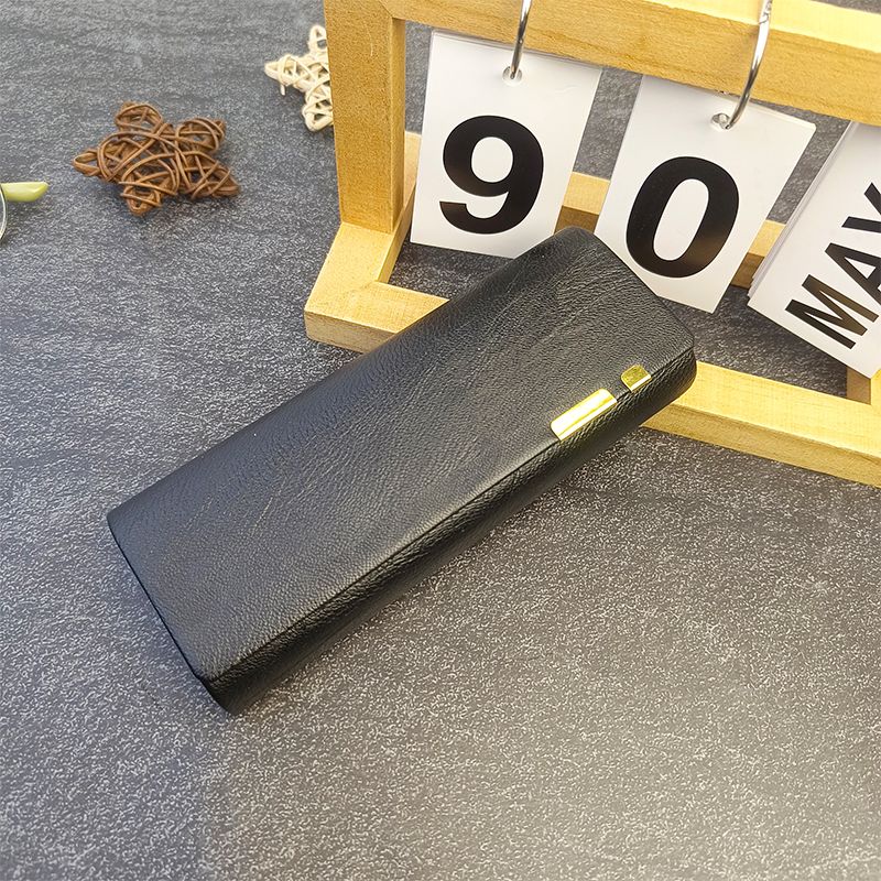 New Style Portable Anti-pressure High-level Sense Simple Leather Large-capacity Glasses Storage Box for Men and Women Students
