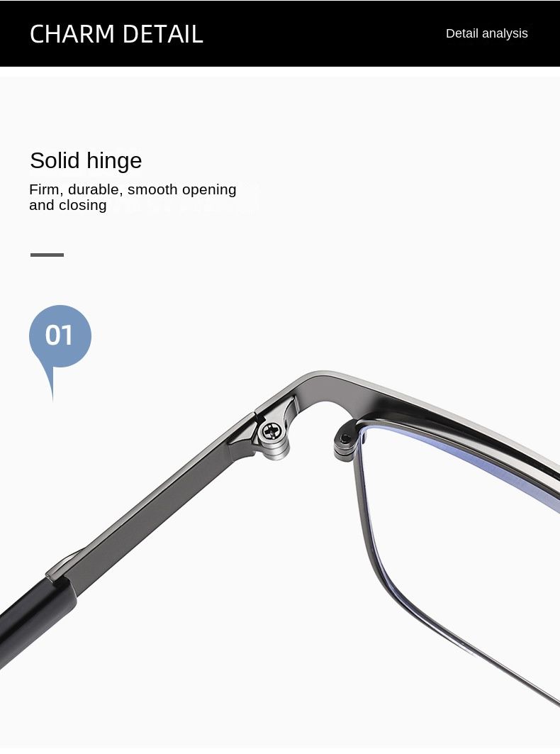New Anti-blue Light Reading Glasses for the Elderly Women Reading Glasses Live Explosion Men's Business Glasses Frame