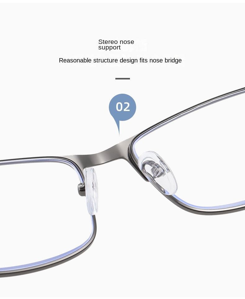 New Anti-blue Light Reading Glasses for the Elderly Women Reading Glasses Live Explosion Men's Business Glasses Frame