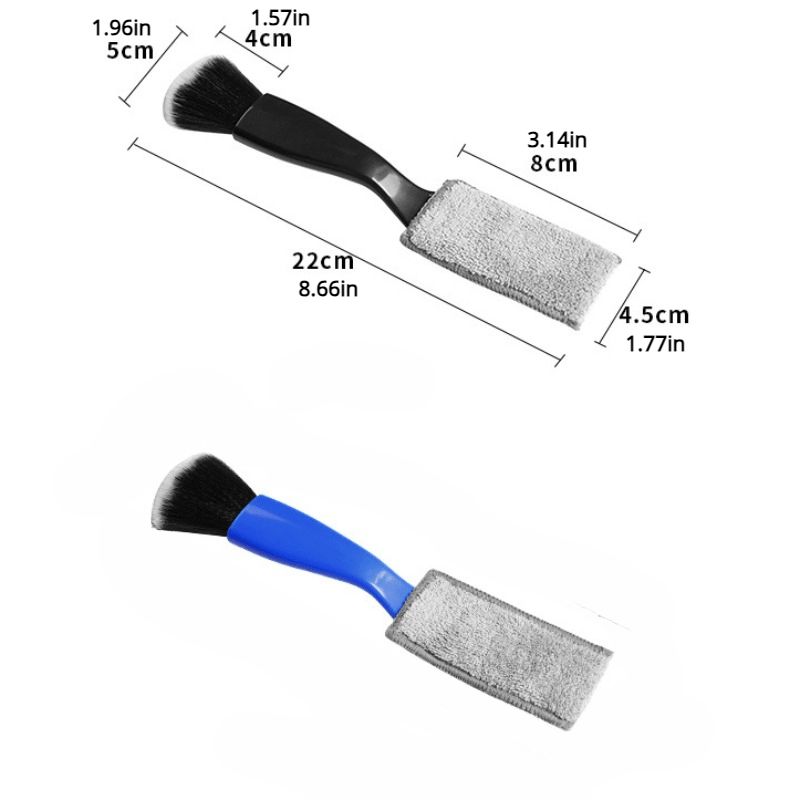 1Pc/Car Cleaning Tools Air Conditioning Air Outlet Cleaning Dust Removal Soft Brush Multifunctional Auto Interior Cleaning Tool