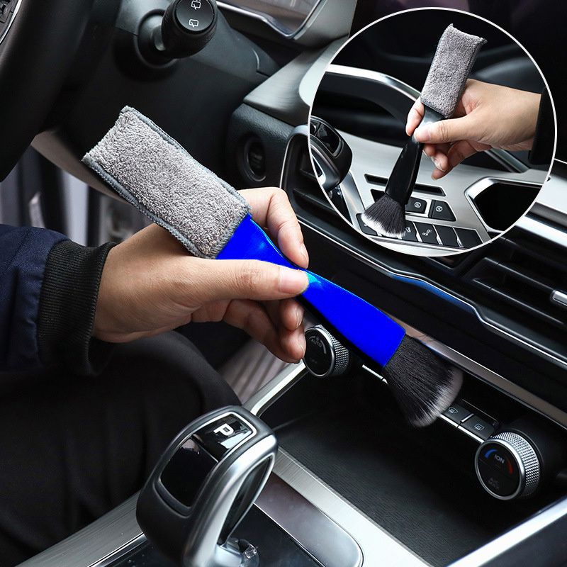 1Pc/Car Cleaning Tools Air Conditioning Air Outlet Cleaning Dust Removal Soft Brush Multifunctional Auto Interior Cleaning Tool