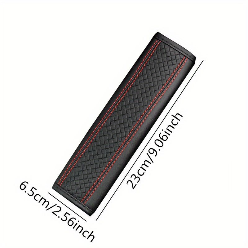 2pcs/set Universal Car Seat Belt Shoulder Cover Comfortable PU Leather Safetybelt Protective Cover Auto Accessories Decorations