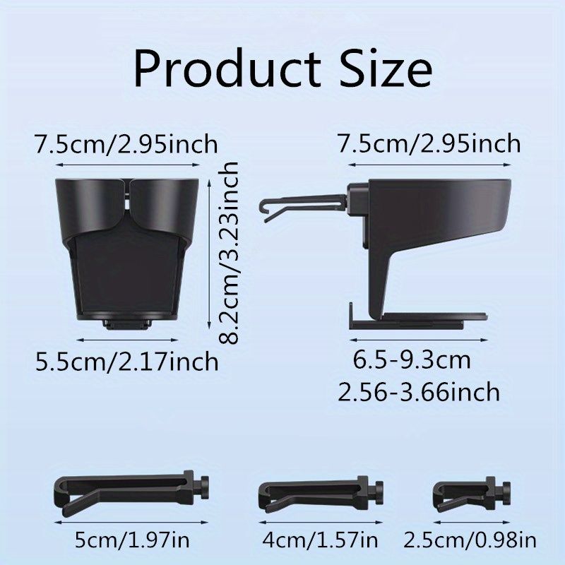 Universal Car Vent Cup Holder Air Outlet Clip Portable Bottled Canned Drink Water Cup Holder Auto Accessories