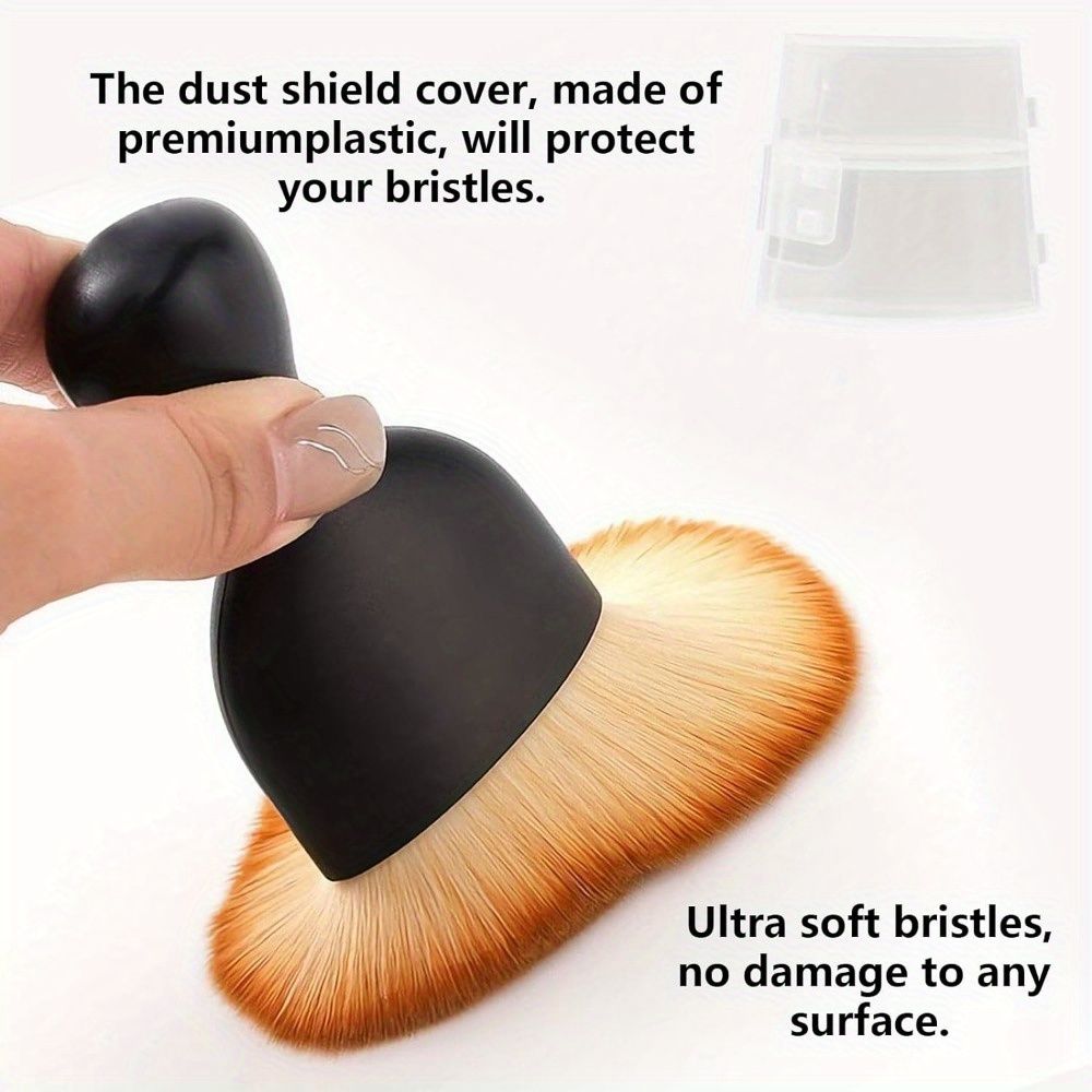 2PCS Car Interior Cleaning Tool Brush With Cover, Car Brush Car Detailing Brushes Interior Duster, Auto Interior Soft Bristles Cleaning Car Detailing Brush Dusting Tools, Scratch Free