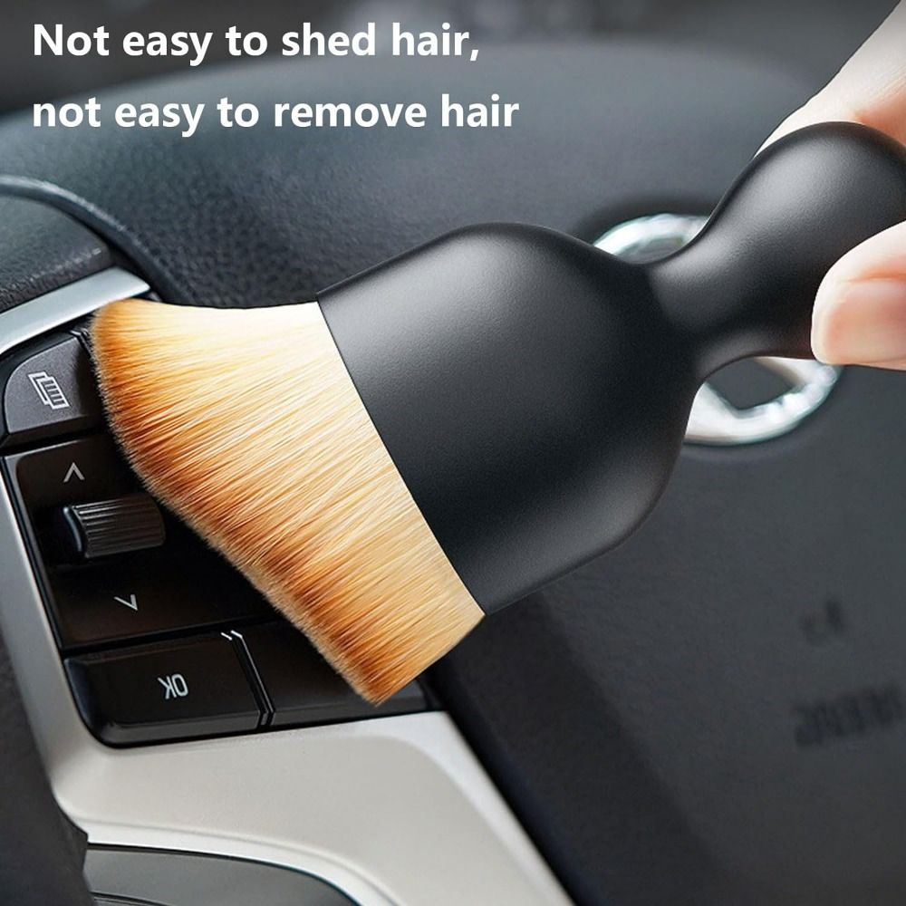 2PCS Car Interior Cleaning Tool Brush With Cover, Car Brush Car Detailing Brushes Interior Duster, Auto Interior Soft Bristles Cleaning Car Detailing Brush Dusting Tools, Scratch Free