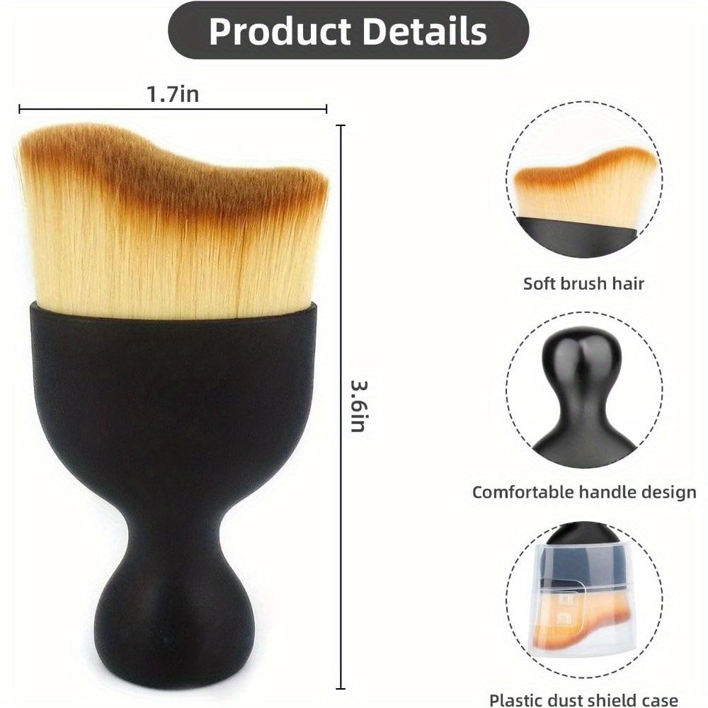 2PCS Car Interior Cleaning Tool Brush With Cover, Car Brush Car Detailing Brushes Interior Duster, Auto Interior Soft Bristles Cleaning Car Detailing Brush Dusting Tools, Scratch Free