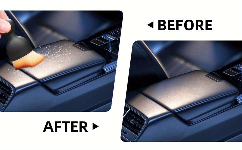 2PCS Car Interior Cleaning Tool Brush With Cover, Car Brush Car Detailing Brushes Interior Duster, Auto Interior Soft Bristles Cleaning Car Detailing Brush Dusting Tools, Scratch Free