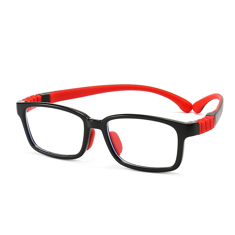 TRD24 New Children's Glasses Anti-blue Light Myopia Two-color Silicone Myopia Frame Boys and Girls Primary School Children's Frame
