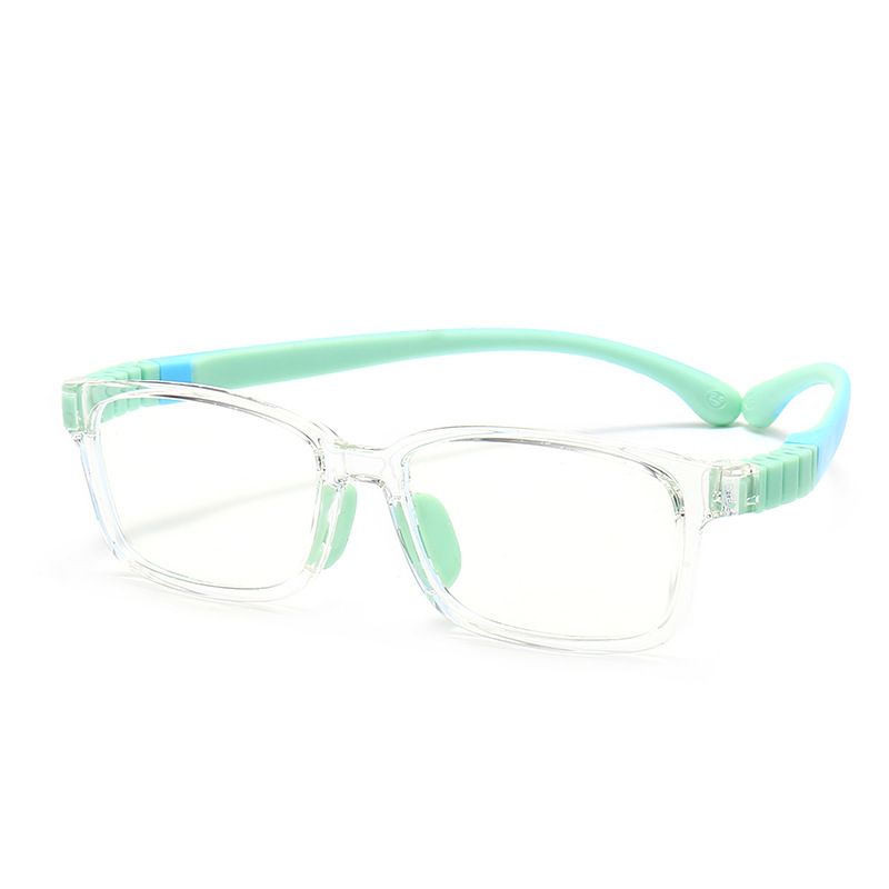 TRD24 New Children's Glasses Anti-blue Light Myopia Two-color Silicone Myopia Frame Boys and Girls Primary School Children's Frame