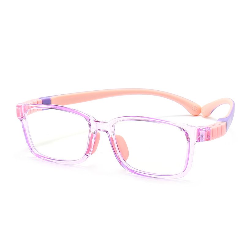 TRD24 New Children's Glasses Anti-blue Light Myopia Two-color Silicone Myopia Frame Boys and Girls Primary School Children's Frame