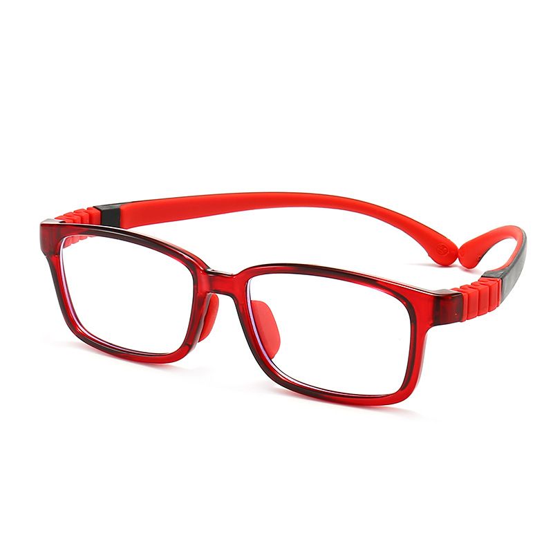 TRD24 New Children's Glasses Anti-blue Light Myopia Two-color Silicone Myopia Frame Boys and Girls Primary School Children's Frame
