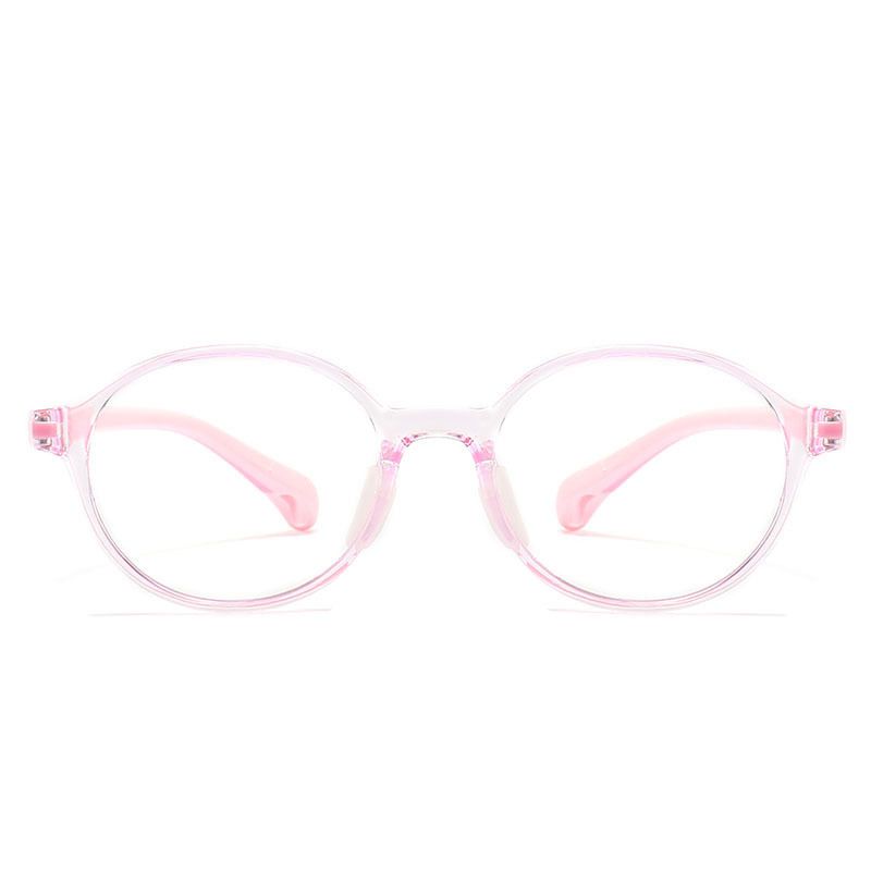 New Anti-blue Light Glasses Primary School Students Myopia Glasses Frame Female Children Silicone Glasses Frame 4-14 Years Old Glasses Frame