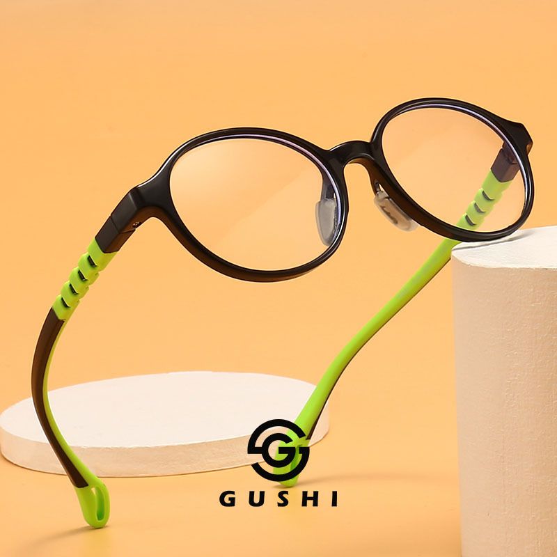 New Anti-blue Light Glasses Primary School Students Myopia Glasses Frame Female Children Silicone Glasses Frame 4-14 Years Old Glasses Frame