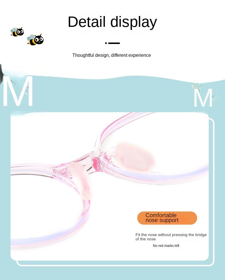 New Anti-blue Light Glasses Primary School Students Myopia Glasses Frame Female Children Silicone Glasses Frame 4-14 Years Old Glasses Frame