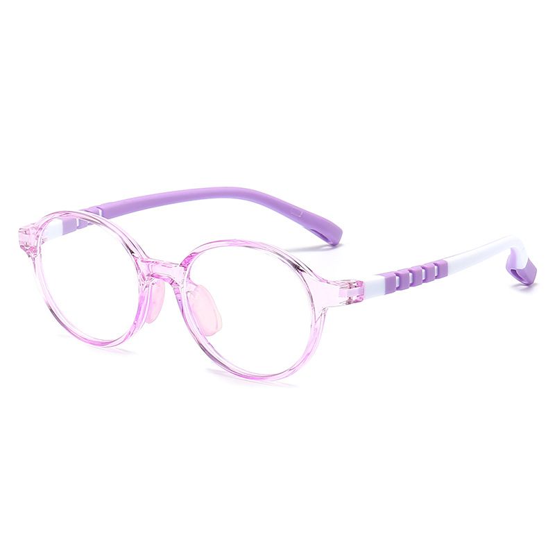 New Anti-blue Light Glasses Primary School Students Myopia Glasses Frame Female Children Silicone Glasses Frame 4-14 Years Old Glasses Frame