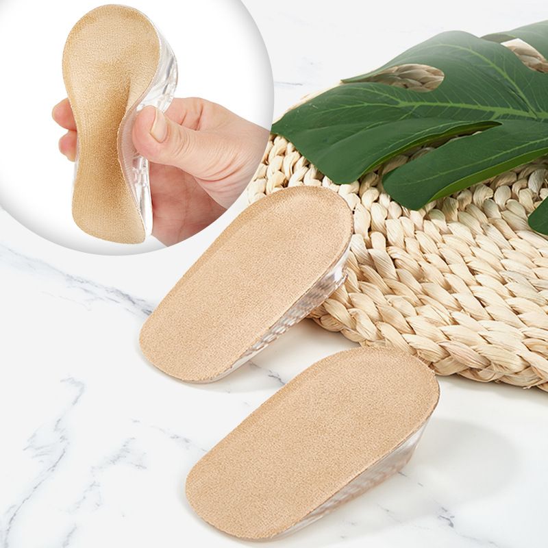 Silicone Heightening Pad Pu Insole Invisible Heightening Heel Pad Inner Heightening Pad Half Size Pad Insole Inner Heightening Pad
