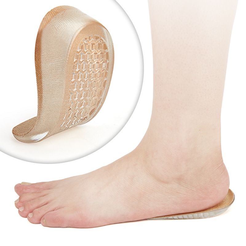 Silicone Heightening Pad Pu Insole Invisible Heightening Heel Pad Inner Heightening Pad Half Size Pad Insole Inner Heightening Pad
