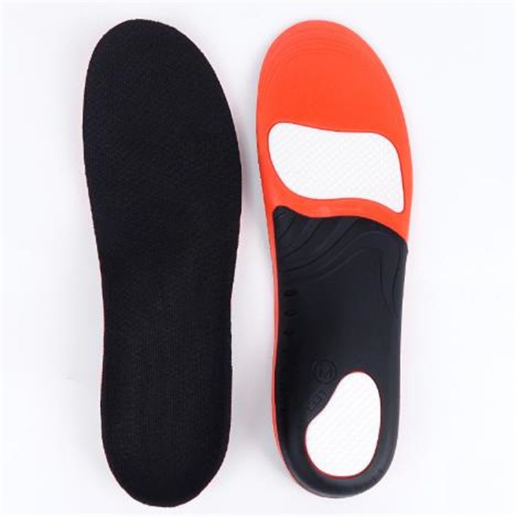 Thickened Heightening Pad Sports Insole Men's Shock Absorption Breathable Sweat Absorbing High Elastic Comfortable High Arch Foot Flat Foot Support Correction