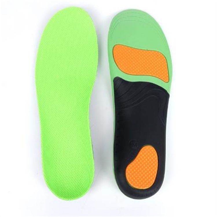 Thickened Heightening Pad Sports Insole Men's Shock Absorption Breathable Sweat Absorbing High Elastic Comfortable High Arch Foot Flat Foot Support Correction