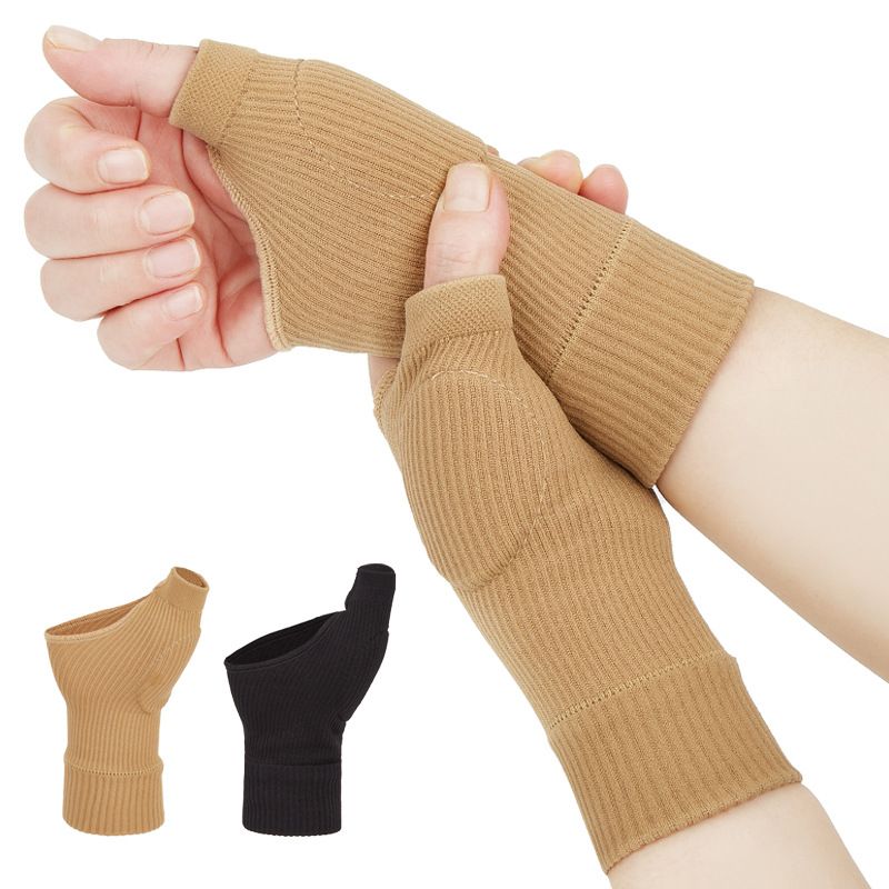 1PCS Wrist Guard Palm Guard Men's and Women's Joint Sports Sprain Elastic Wristband Warm Cold-proof Fitness Half Finger Gloves