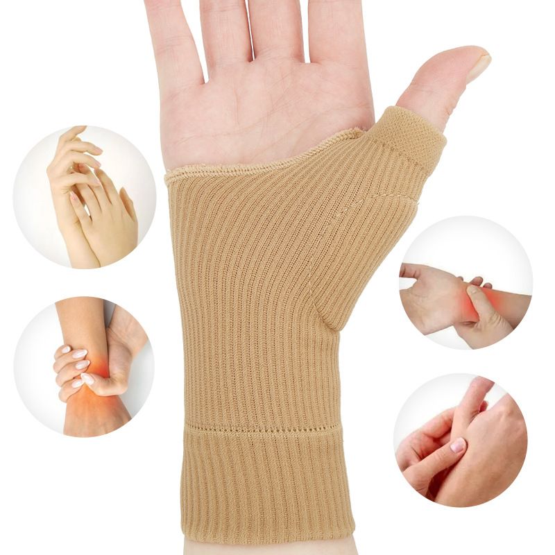 1PCS Wrist Guard Palm Guard Men's and Women's Joint Sports Sprain Elastic Wristband Warm Cold-proof Fitness Half Finger Gloves