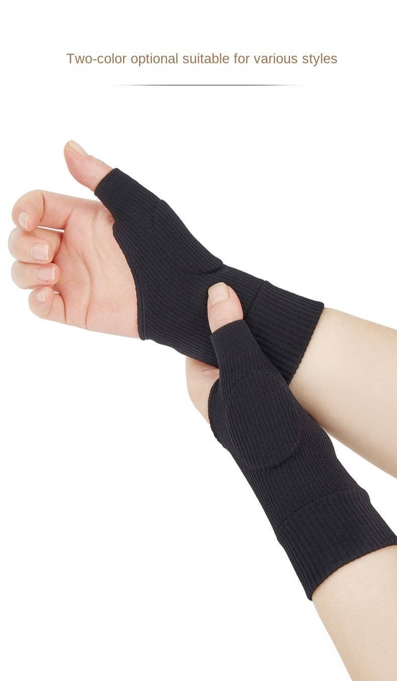 1PCS Wrist Guard Palm Guard Men's and Women's Joint Sports Sprain Elastic Wristband Warm Cold-proof Fitness Half Finger Gloves