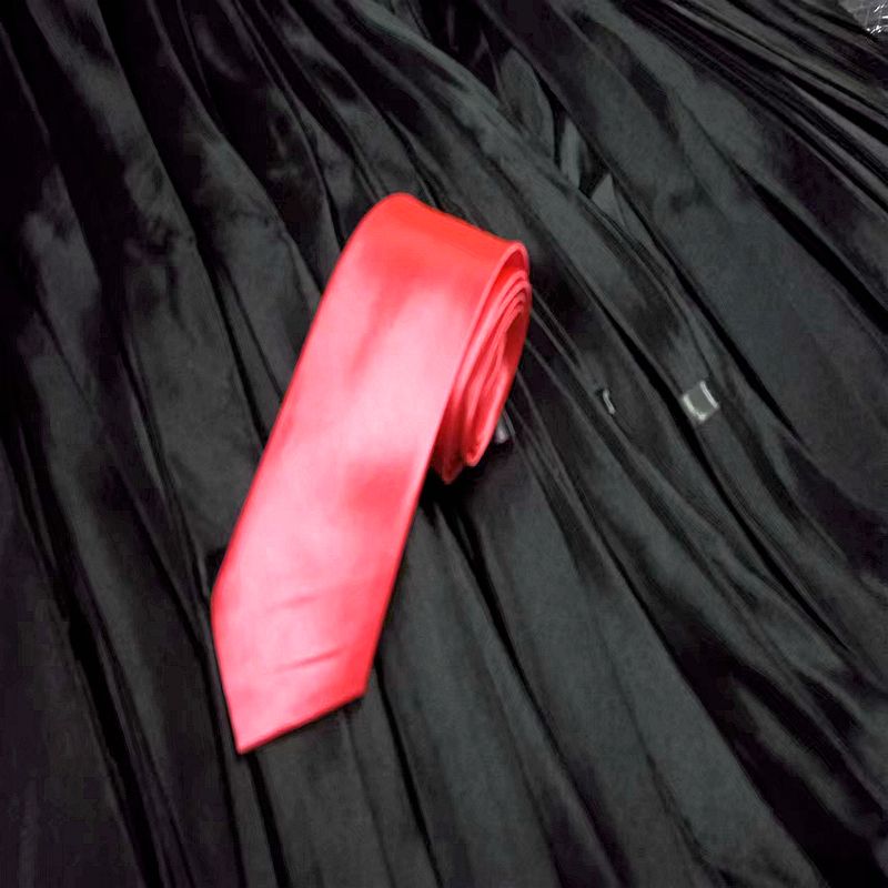 Business Men's Slim Narrow Watermelon Neckties For Young Solid 5cm Arrow Little Neck Ties