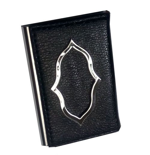 Customized Leather Card Holders Business Card Holder for Women &Men PU Leather & Stainless Steel