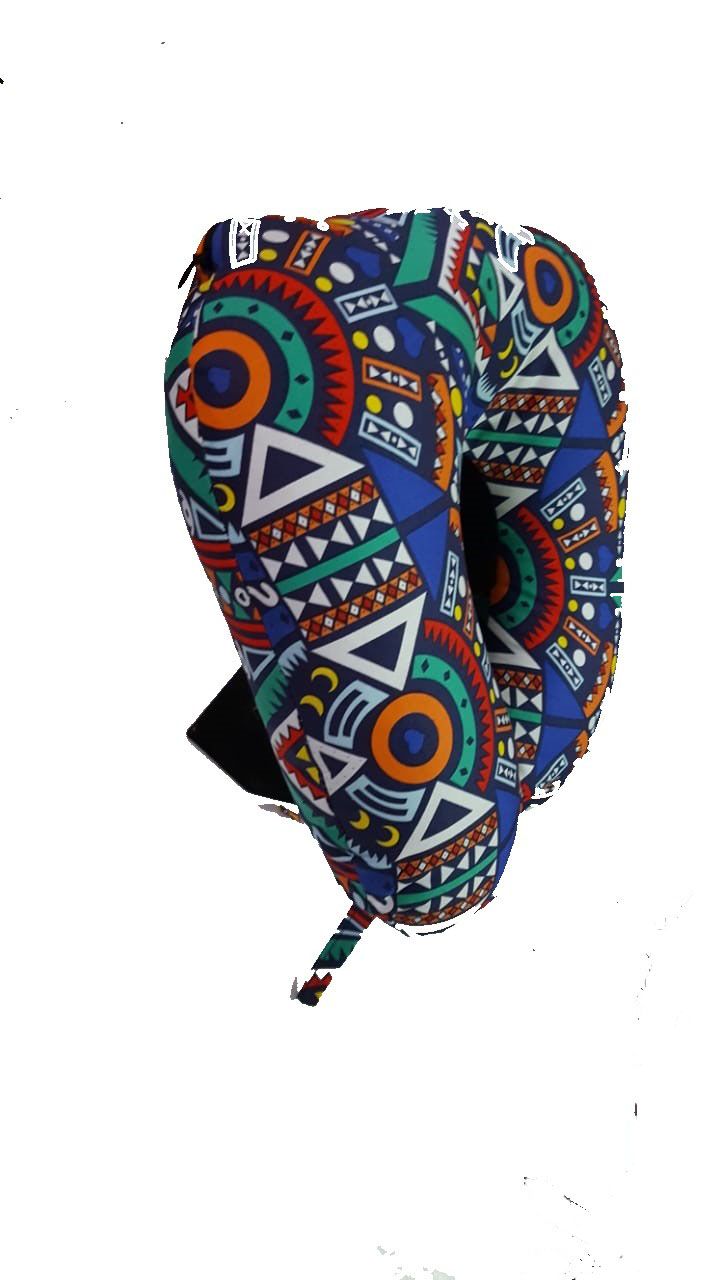 Multicolor ankara neck pillow that is comfortable and suitable for long and short trips