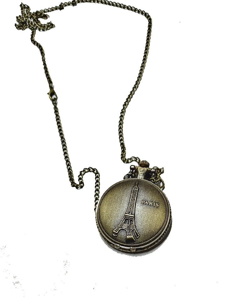 Timeless Elegance Eiffel Tower Pocket Watch symbol of Parisian charm and timeless elegance.