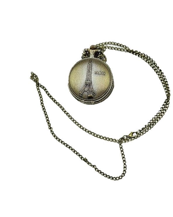 Timeless Elegance Eiffel Tower Pocket Watch symbol of Parisian charm and timeless elegance.