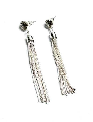 Women's silver tassel earrings are elegant and stylish accessories that can add sophistication to any outfit