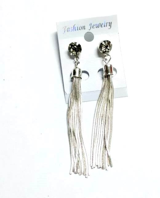 Women's silver tassel earrings are elegant and stylish accessories that can add sophistication to any outfit